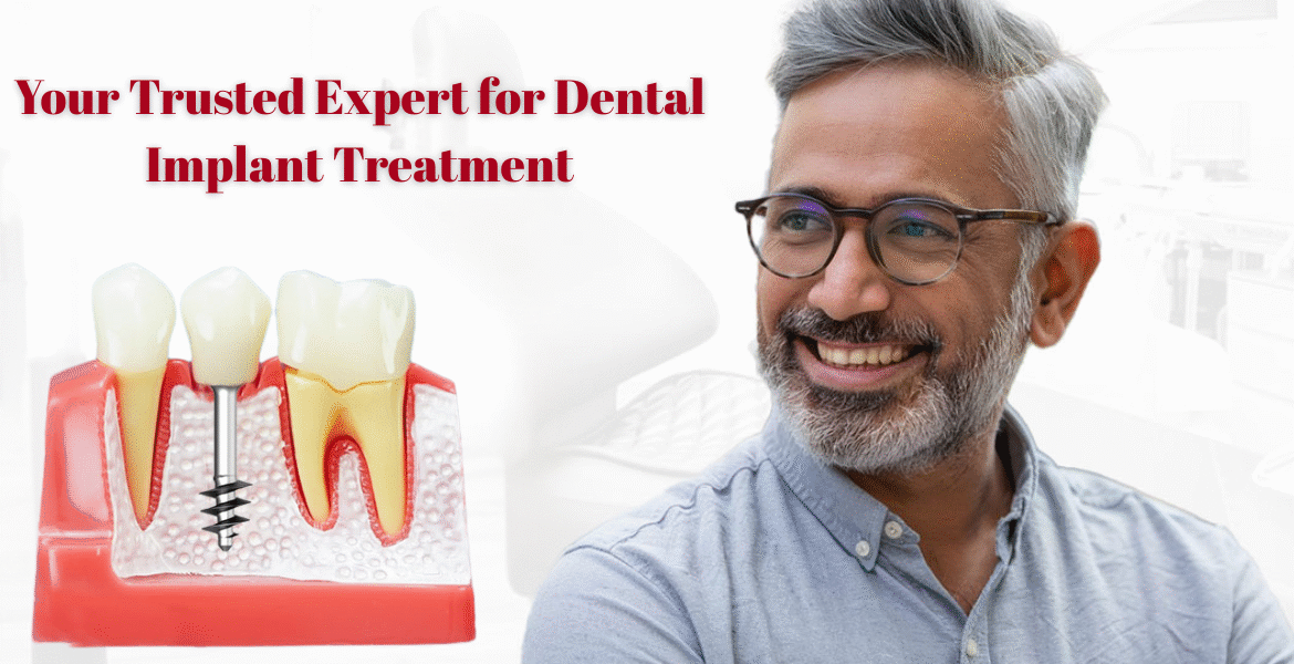 Expert Implantologist, advanced dental implants, best implant dentist, oral implant surgery specialist, professional dental care treatment by certified implant expert